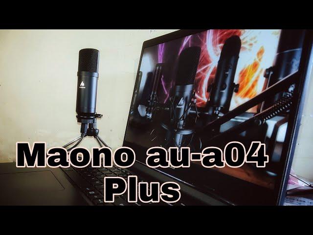 Maono au-a04 Plus Condenser mic review, Instalation and Voice check #maono #mic #maonoaua04