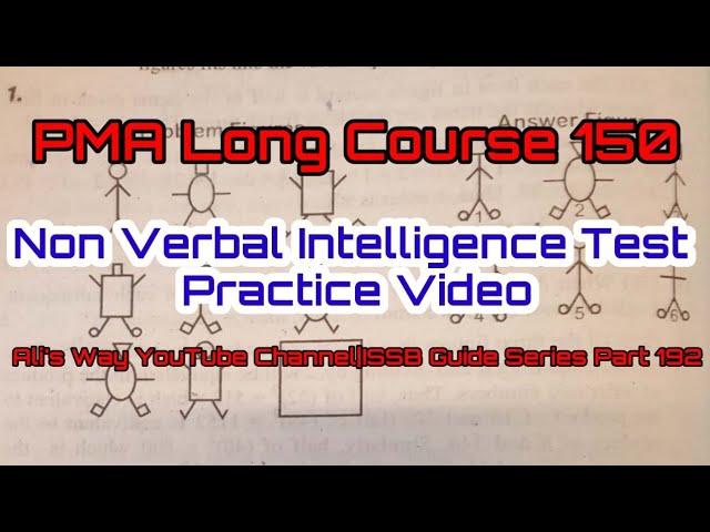 PMA Long Course 150|Non Verbal Intelligence Test Practice|Analogy|Series Completion|#issb #pma