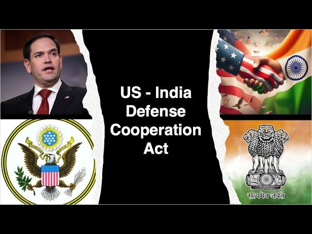 USA wants to treat India as a NATO ally! Marco Rubio's US - India Defense Act