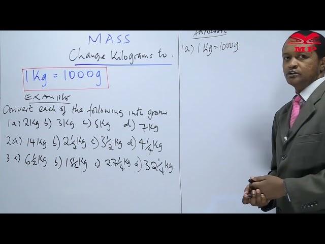 CONVERTING KILOGRAMS TO GRAMS