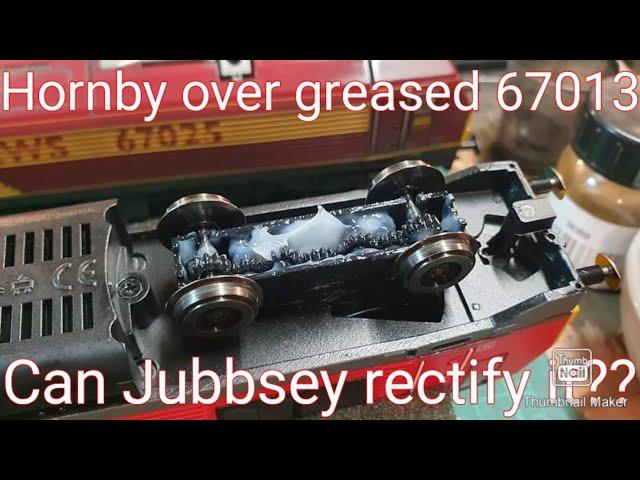 Hornby Class 67, over greased, stripped and rectified