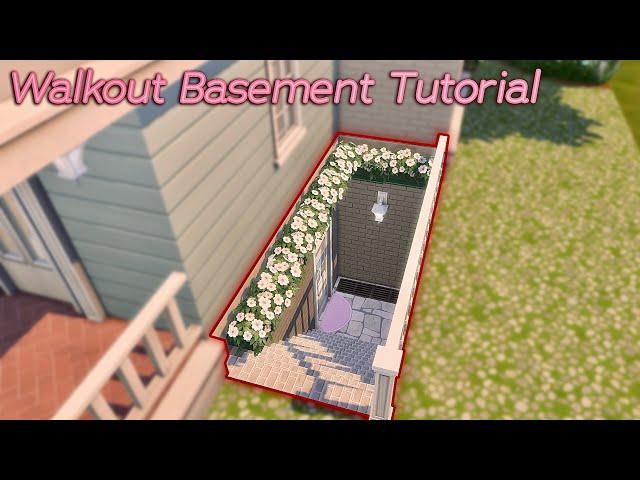 Sims 4 Walkout Basement Tutorial | No Mods