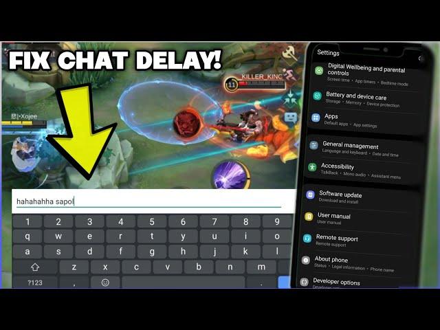 Easy Way to Fix Chat Delay in Mobile Legends using this Tricks..