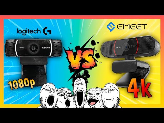 Comparemos la webcam  EMEET C960 4k VS Logitech c922 pro stream 