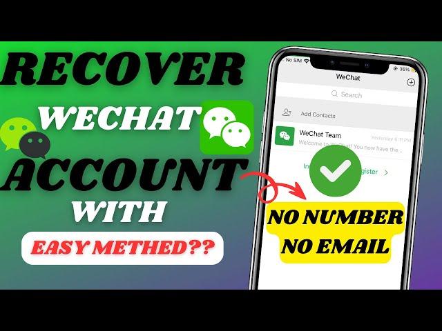 Recover Wechat Account Password|Unable to Obtain Verification Code Wechat|Recover Wechat Account