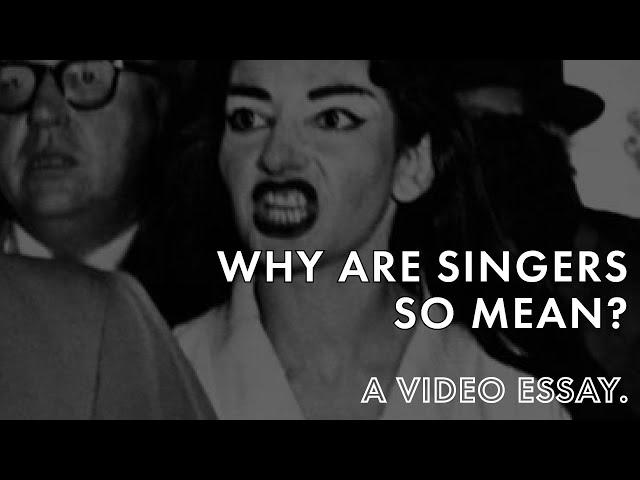 Why Are Singers Mean To People? | A Video Essay