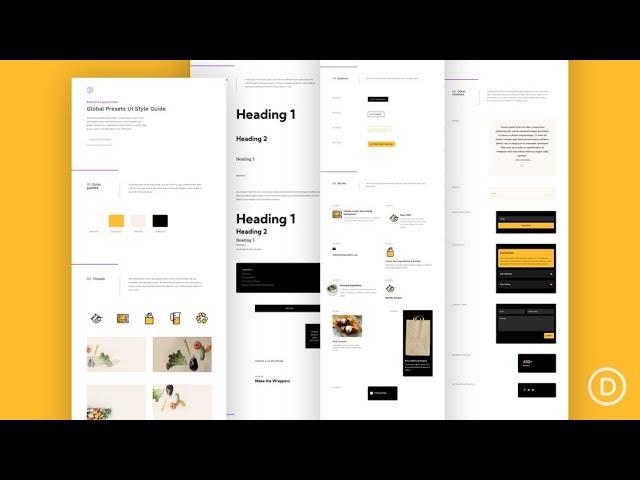Download a FREE Global Presets Style Guide for Divi’s Meal Kit Layout Pack