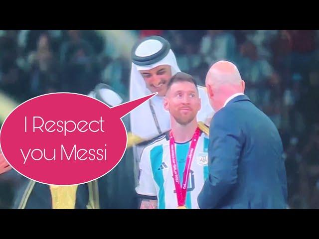 Messi hight respect from the King of Qatar Tamim bin Hamad Al Thani after win the world cup 2022