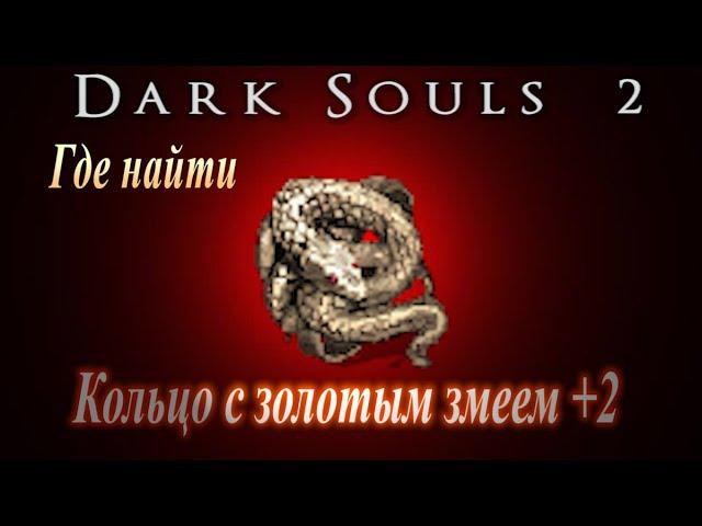 ГАЙД Где найти Кольцо с Золотым Змеем +2 в Dark Souls 2 (сжечь уголь Вражды в костре "Верхний Вал")