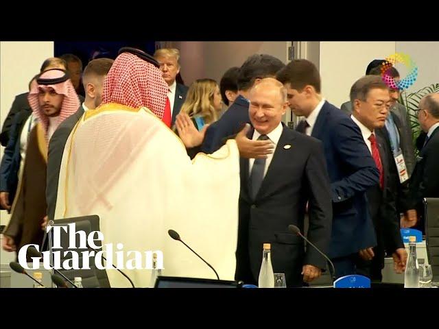 Putin and Saudi crown prince high-five at G20 summit