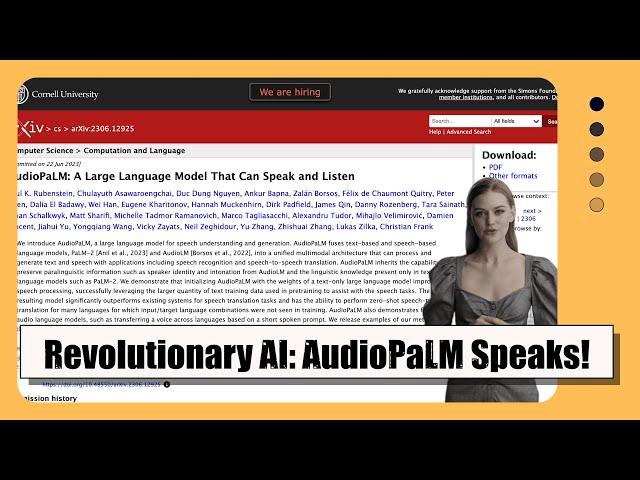 Introducing AudioPaLM: The Revolutionary Language Model that Speaks and Listens