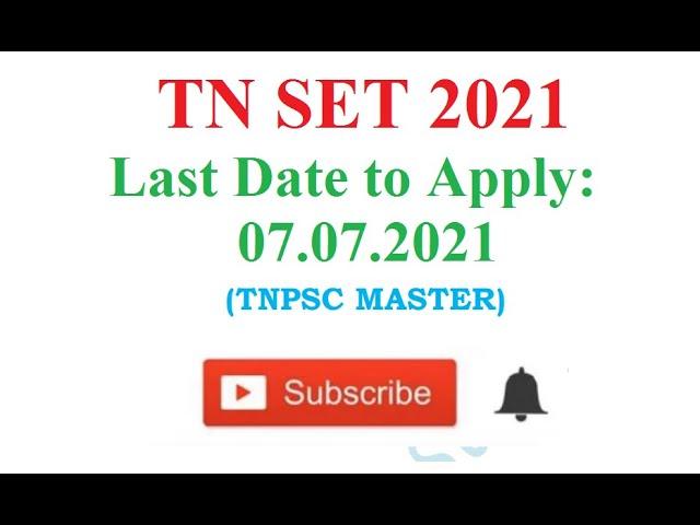 TN-SET 2021 Annamalai University Notification / Apply Online Soon