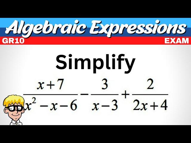 Simplify Grade 10 Algebraic Expressions