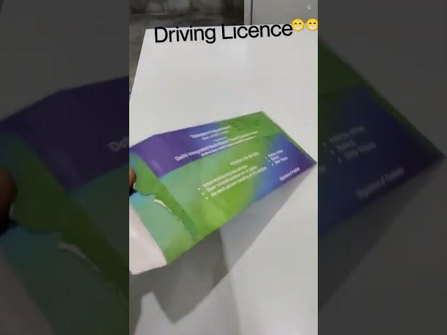 Driving Licence mil gaya aaj #licence #unboxing #drivinglicence #driving #travelling  #cars #letter