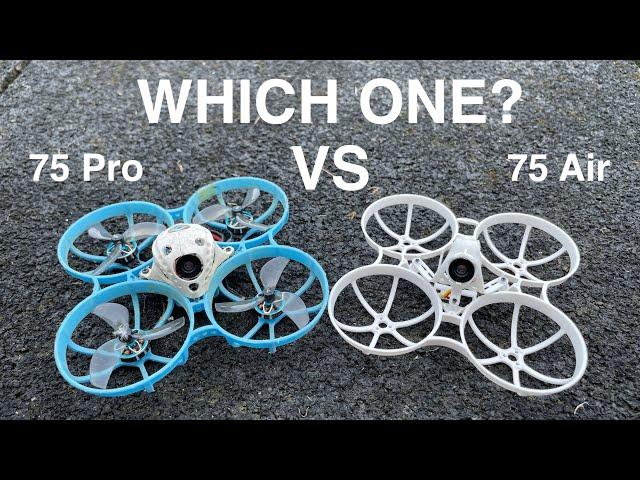 Should you buy a 75Pro or Air75? OPINION of a PRO PILOT | Comparison Meteor 75 Pro vs 75 Air