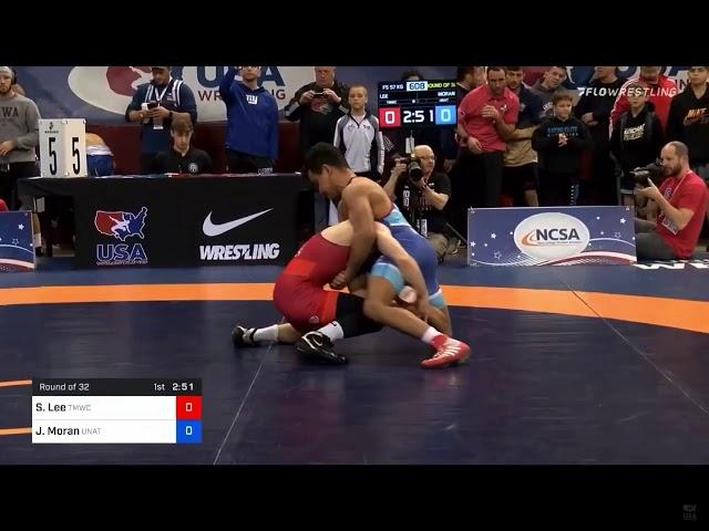 Spencer Lee Rolling through to the win at 2019 57g Senior Nationals US Olympic Trials