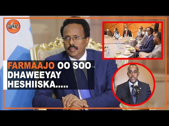 Madaxweyne Farmaajo Oo Soo Dhaweeyay Heshiiska Dhexmaray Dowladda Iyo Midowga Musharaxiinta