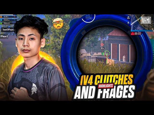 1v4 CLUTCHES & FRAGS HIGHLIGHTS  BGMI