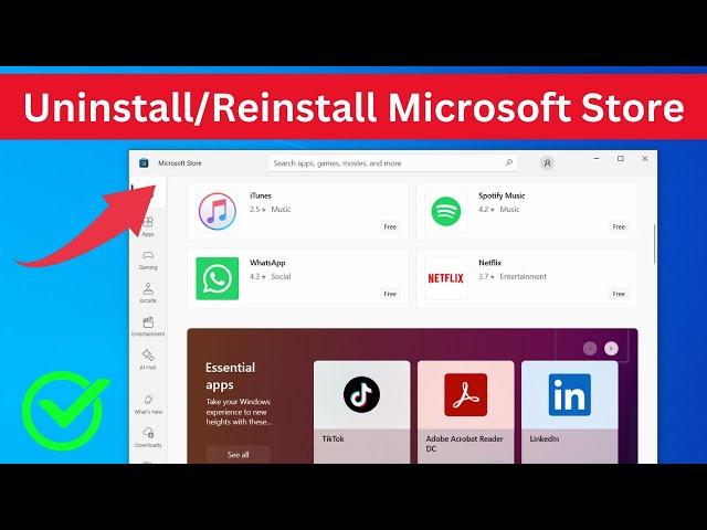 How to Uninstall and Reinstall Microsoft Store in Windows 10 | Reinstall Microsoft Store App