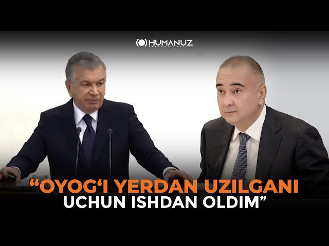 "Noinsof, oyog'i yerdan uzilgan!" Jahongir Ortiqxo'jayev ishdan olindi