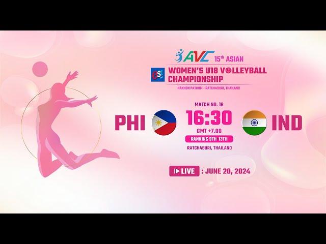 [ LIVE ]  PHI VS IND : 15th Asian Women's U18 Volleyball Championship