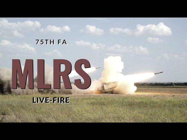 Multiple Launch Rocket System (MLRS) live-fire