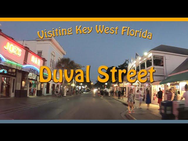 Exploring Duval Street - Downtown Key West Florida  Car Tour of Duval Street