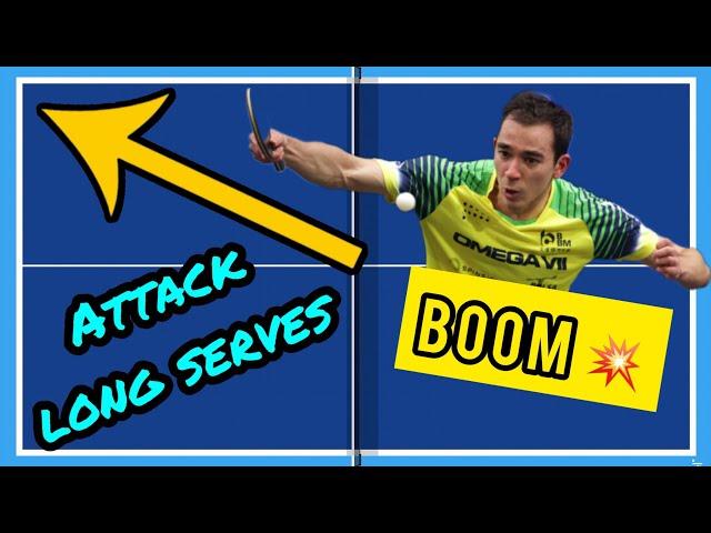 How To TOPSPIN Any Serve LONG To Your BACKHAND | STEP-BY-STEP GUIDE