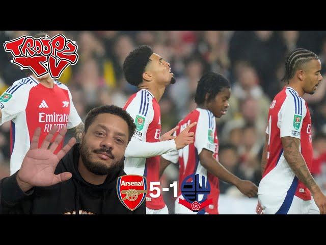 Arsenal 5-1 Bolton | Troopz Match Reaction | ETHAN NWANERI IS READY FOR PREMIER LEAGUE FOOTBALL!!