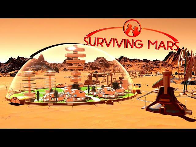 Dome Construction and Human Housing! - Ep. 2 - Surviving Mars Gameplay