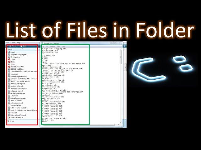 How to Get the List of File Names in a Folder (image, audio or video files) with path & details -CMD