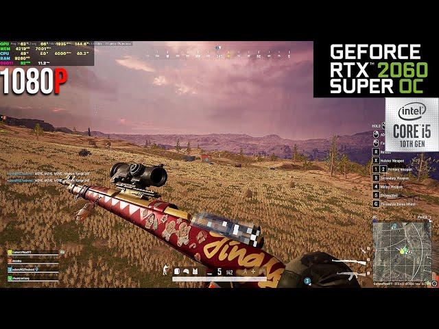 PUBG PC : INTENSE BATTLE ROYALE | RTX 2060 SUPER i5 10400 | HIGH TEXTURES VERY LOW SETTINGS | 1080P