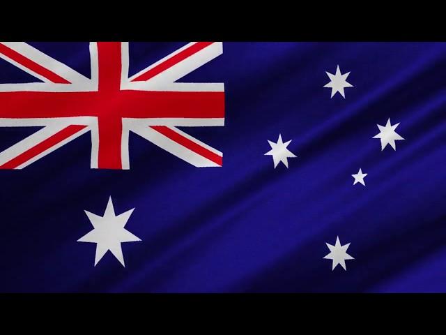 Australian Flag Waving (ONE HOUR NON STOP NO ADS)