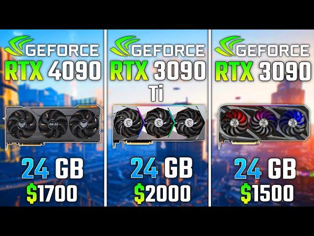 NVIDIA RTX 4090 vs RTX 3090 Ti vs RTX 3090 | Test in 6 Games