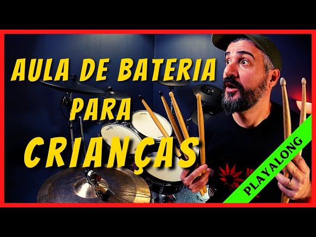 AULA DE BATERIA PARA CRIANÇAS!