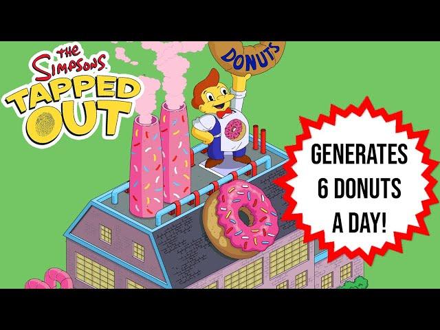 The Simpsons: Tapped Out | Lard Lad Donut Factory (Generates 6 Donuts a Day)