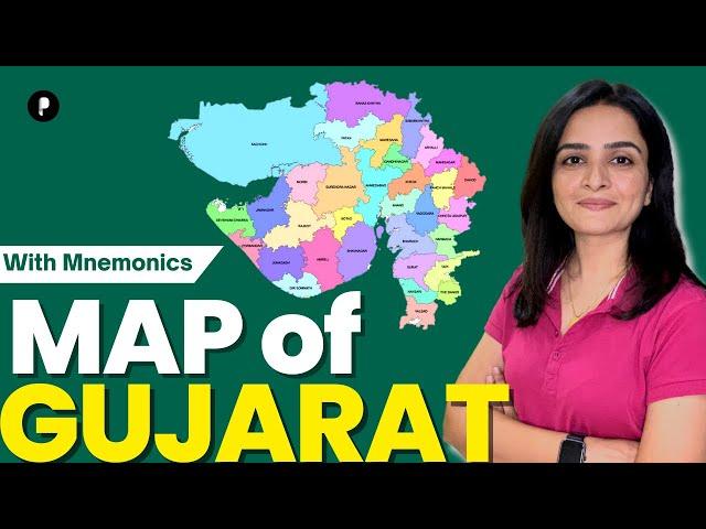 Map of Gujarat | 33 Districts of Gujarat | Geography | With Mnemonics