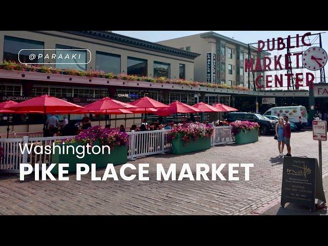 Pike Place Market Walkthrough   Seattle Washington | Silent Vlog