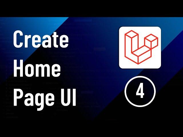 Create Home Page UI with Tailwind.css - Part 4 | Laravel Social Media Website