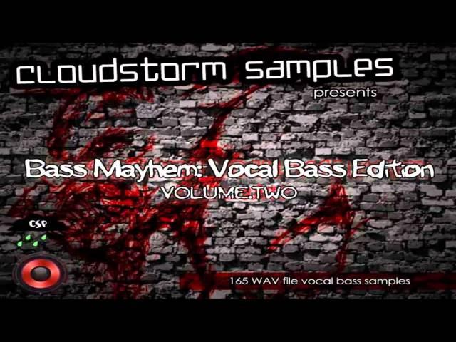 Dubstep Bass Samples - Bass Mayhem V2: Vocal Bass Edition