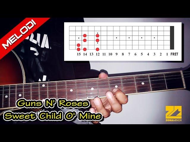 Tutorial Melodi GUNS N' ROSES - Sweet Child O' Mine (Jelas & Mudah)