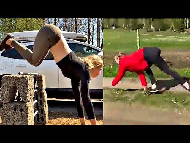 Part 2: Girl running like a Dog / The Human Dog Run / Девушка-собака / Doggirl /