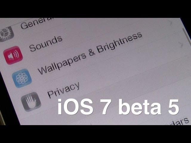 iOS 7 beta 5: 10 new features