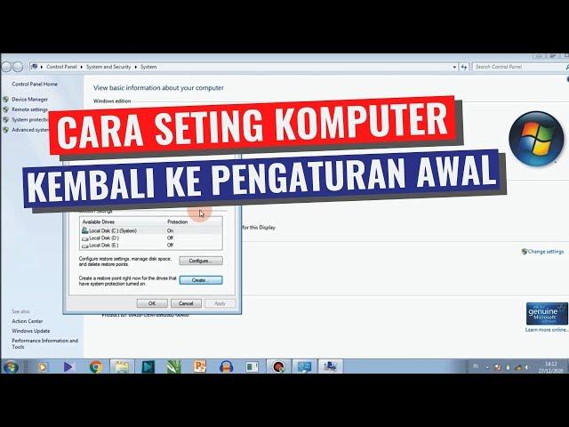 Cara Seting Komputer Kembali ke Pengaturan Awal