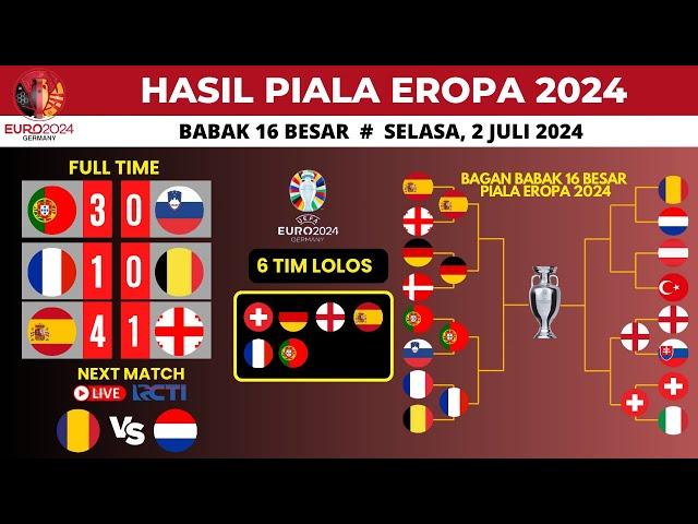 Hasil 16 besar Piala Eropa 2024 Tadi Malam ~ PORTUGAL VS SLOVENIA -Update Bagan 16 besar EURO 2024