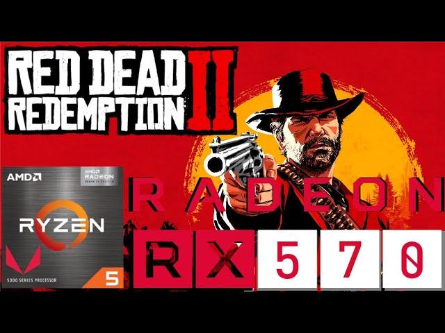 Vega 7 Integrated GPU vs RX 570 Dedicated GPU | Ryzen 5600G | Red Dead Redemption 2, 1080p benchmark