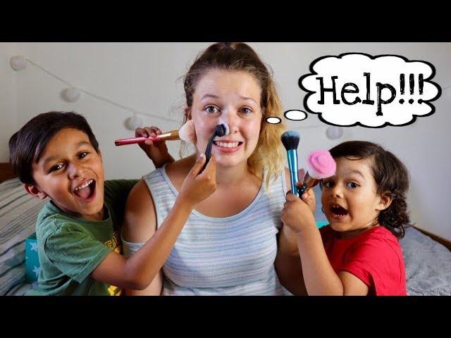 I LET MY KIDS DO MY MAKEUP | Sammy Louise