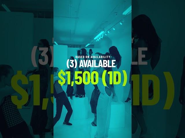 $1,500 (1D ) FASHION DESIGNER EXHIBIT DISPLAY PACKAGE - LIMIT (3) AVAILABLE #designerpackages