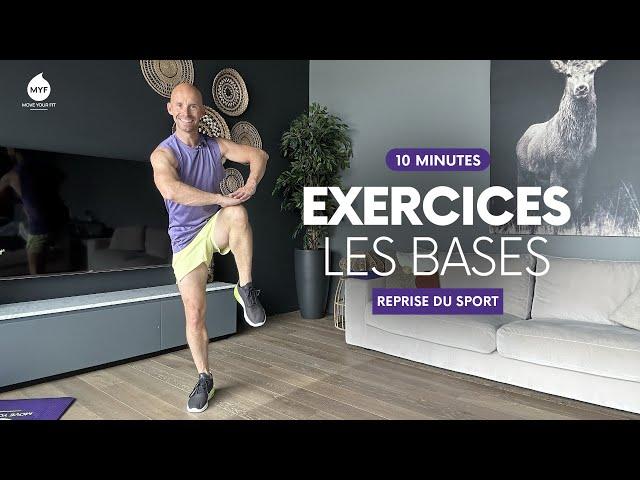 10min EXERCICES FITNESS DÉBUTANT  SANS SAUT - Facile & Rapide - Alexandre Mallier - Move Your Fit