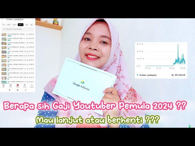 CERITA LOLOS MONETISASI 2024. KAGET TERNYATA SEGINI GAJI YOUTUBER PEMULA